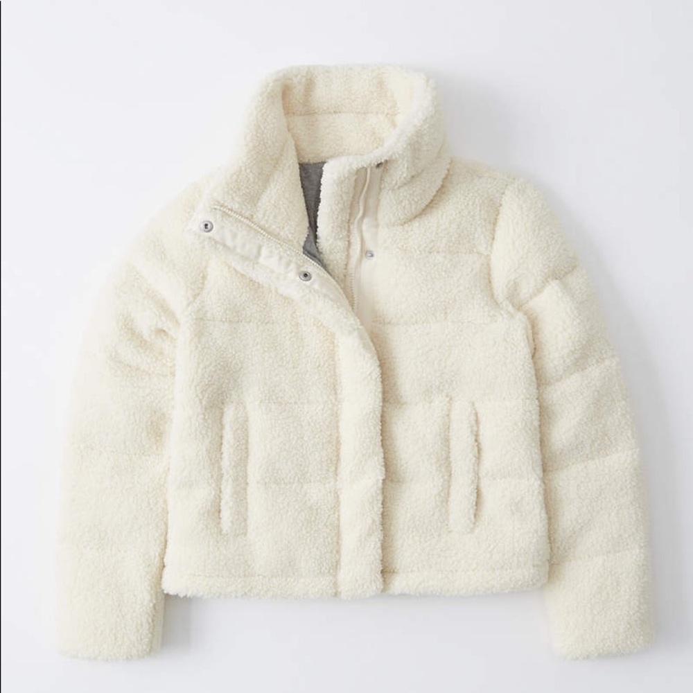 Abercrombie Sherpa Puffer Coat